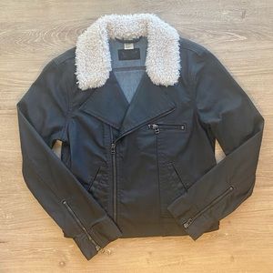 Levi’s coated denim sherpa jacket